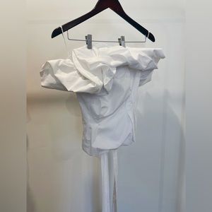 Voluminous Poplin Top